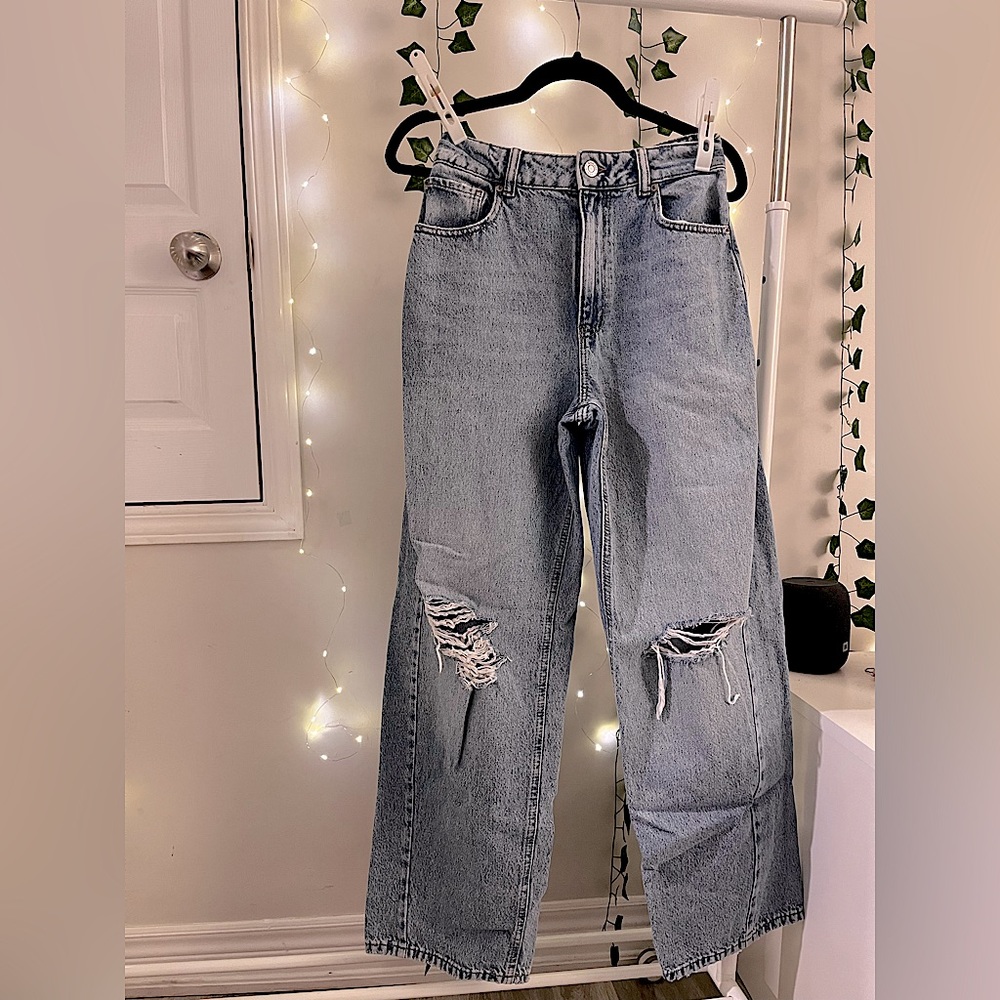 GARAGE CLOTHING - LightBlue Wash - HighRise AppleCut Jeans